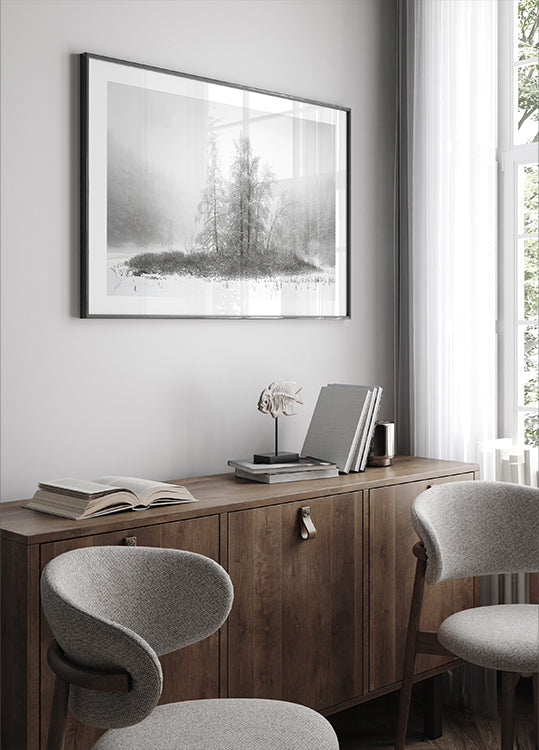 Winter im Berg Poster