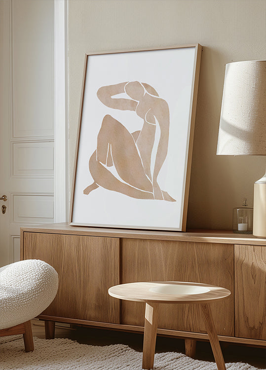 Frauen formen abstraktes Kunstplakat