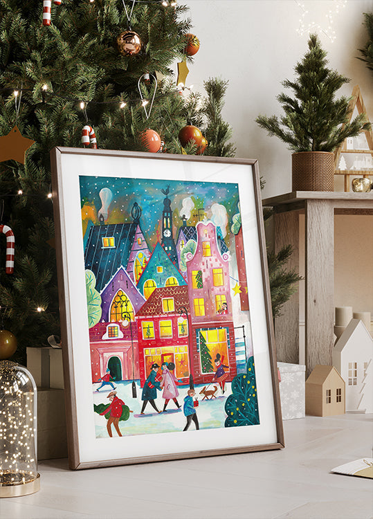 Christmas in Amsterdam Plakat