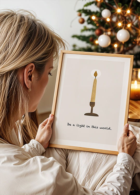 Be a Light Plakat