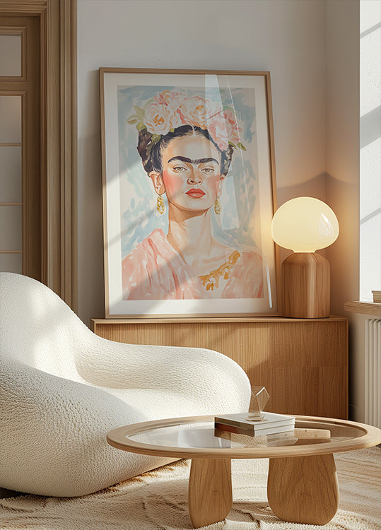Frida Pastellfarbenes Poster