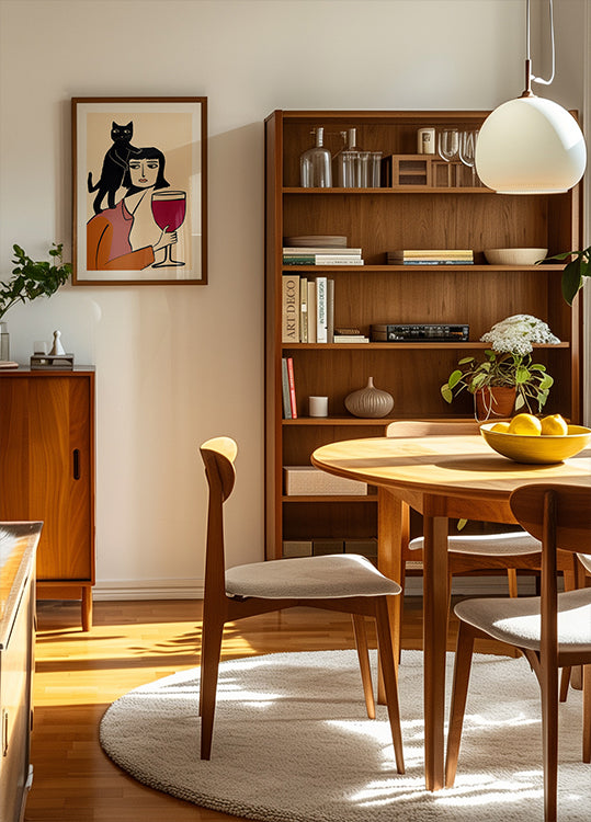 Wine and cat lover Plakat