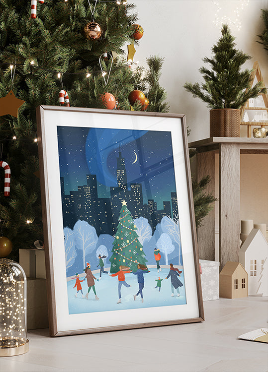 Weihnachten in NYC Poster