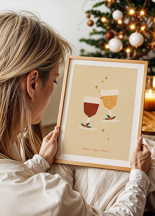 Wünsch dir etwas zum Klirren der Gläser Poster