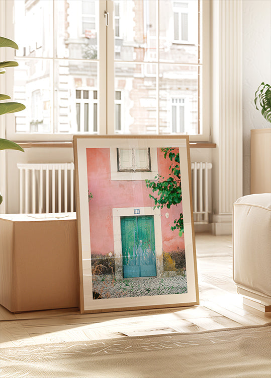 Kleine Tür in Lissabon Poster