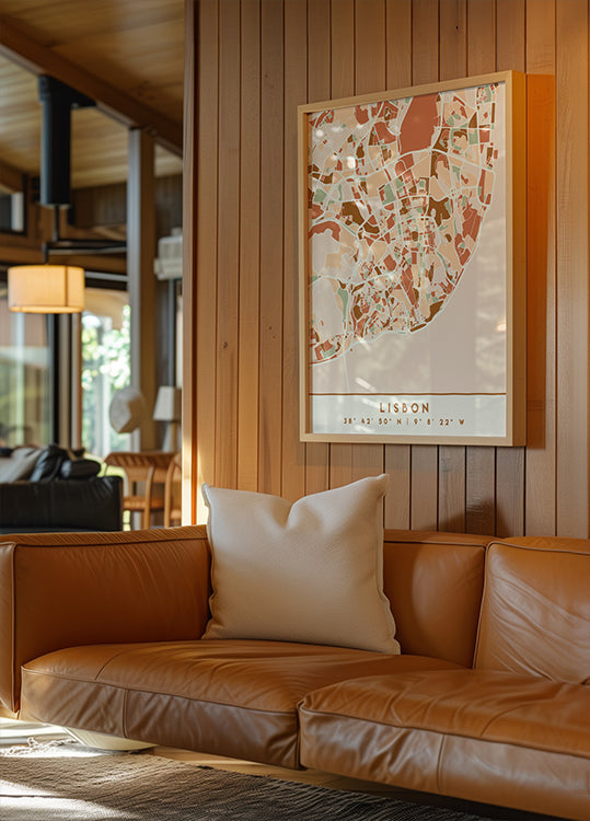 Black Maps Erdtöne 39 Poster