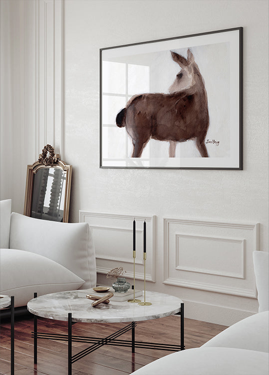 Deer On Creekside Lane Plakat - Posterbox