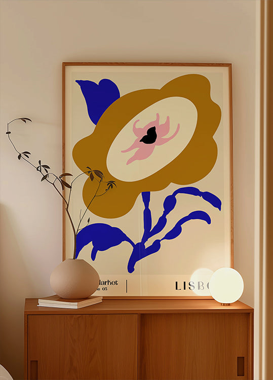 Blumenmarkt. Lissabon-Plakat