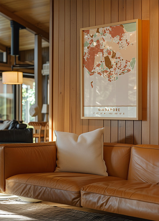 Black Maps Erdtöne 81 Poster