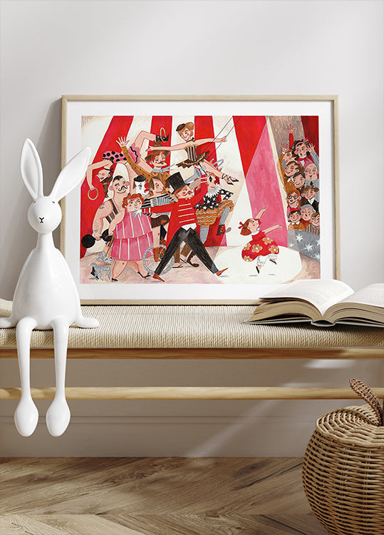 Zirkus im Stadtplakat