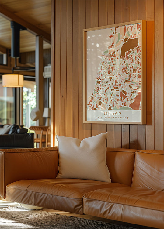 Black Maps Erdtöne 87 Poster