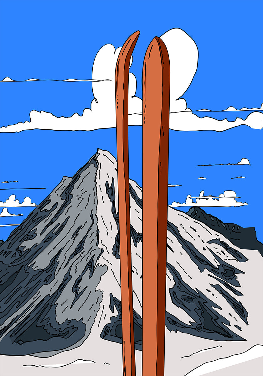 A Wonderful Ski Vacation Plakat - Posterbox