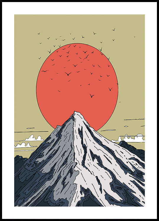 Snow Capped Mountain Plakat - Posterbox