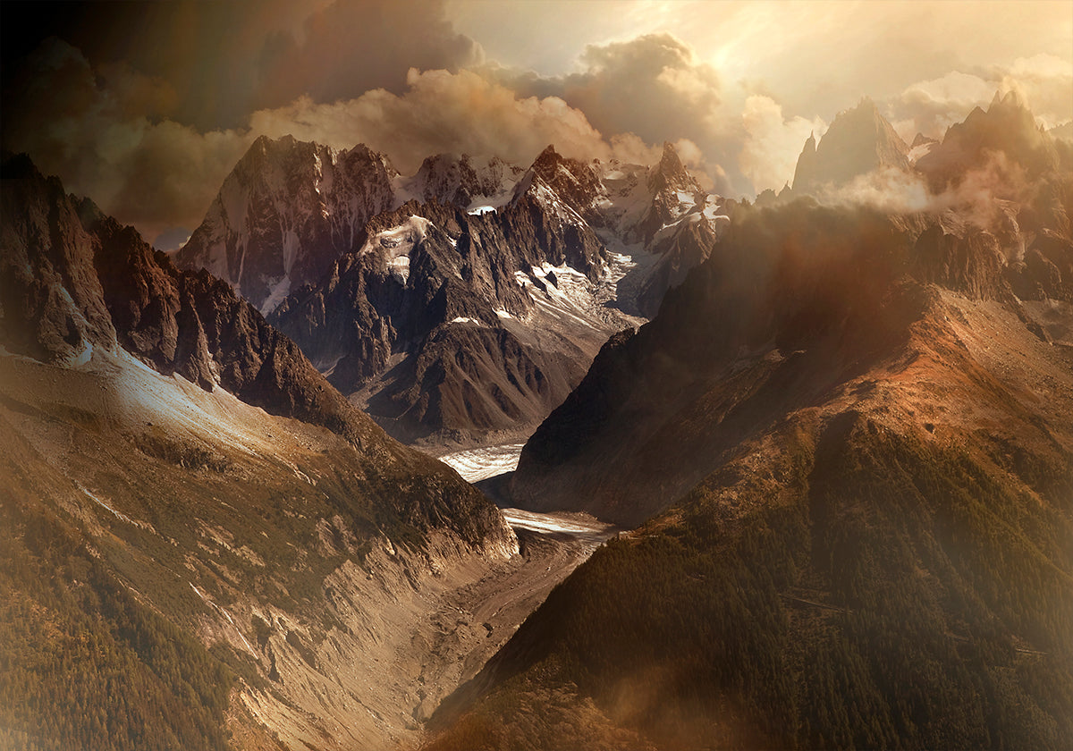 Mont Blanc Massiv Plakat - Posterbox