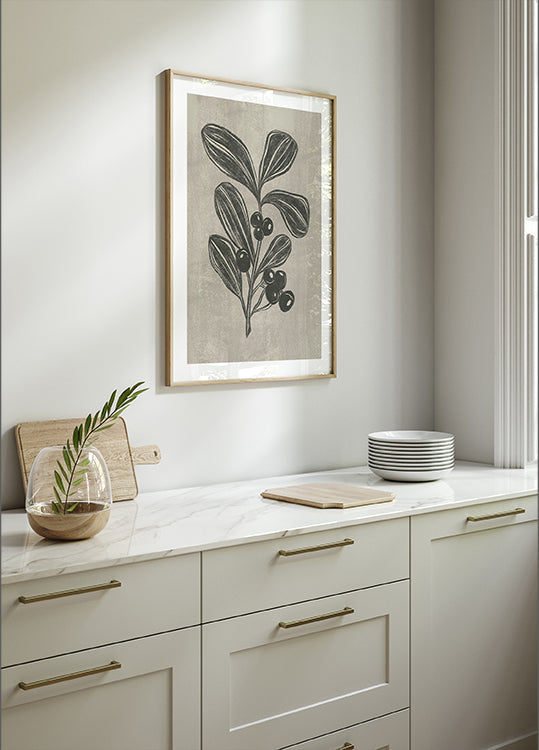 Winter Berry Plakat - Posterbox