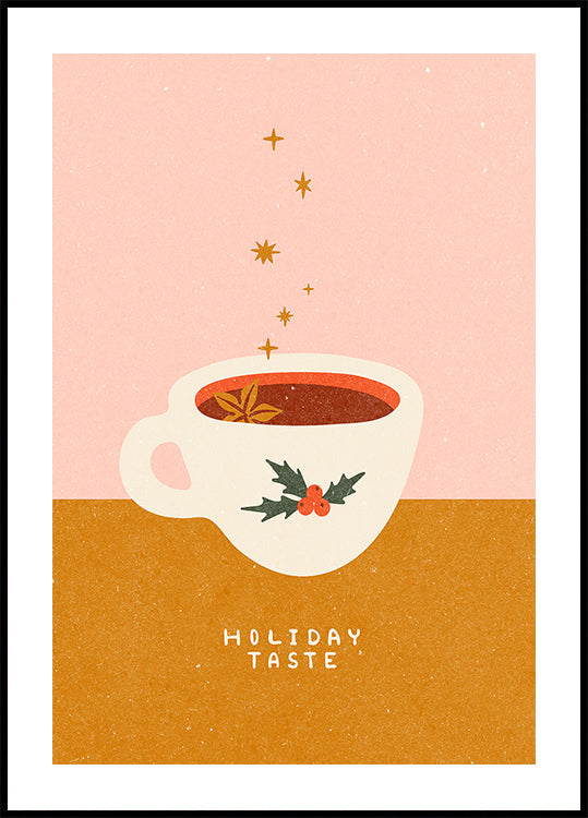 Mulled wine mug. Holiday Taste Plakat - Posterbox