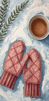 Handschuhe im Schnee mit Kakao Plakat - Posterbox