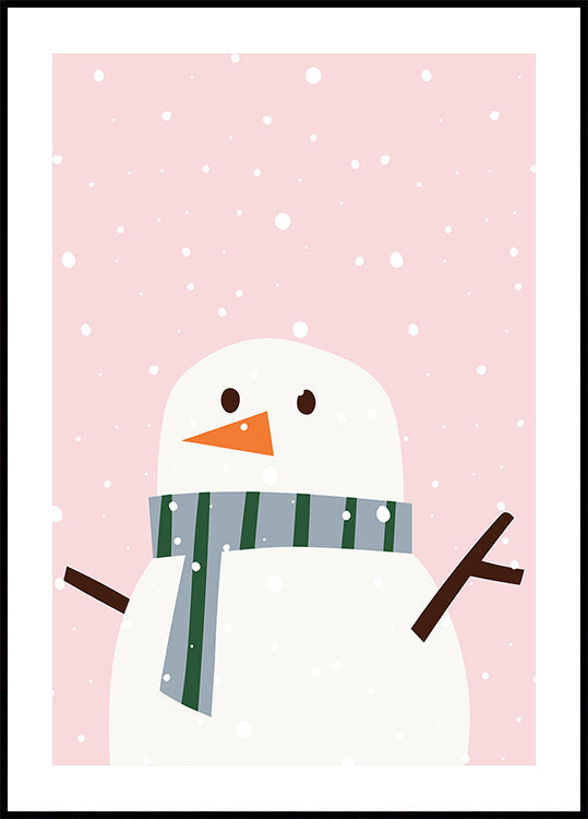 Schneemann Plakat - Posterbox