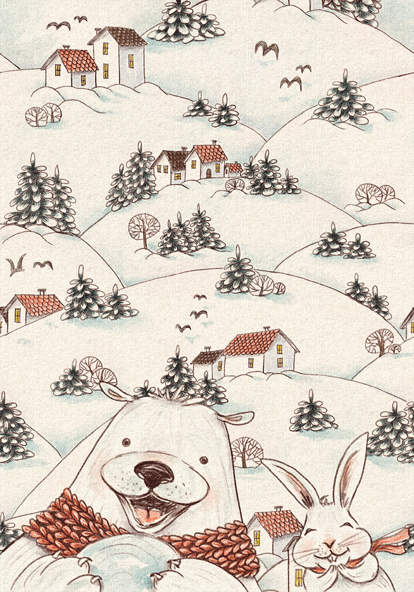 Over the Snow Fields Plakat - Posterbox