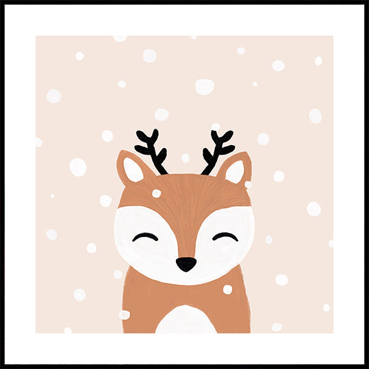 Snow & Deer Plakat - Posterbox