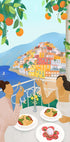 Girls in Positano Plakat - Posterbox