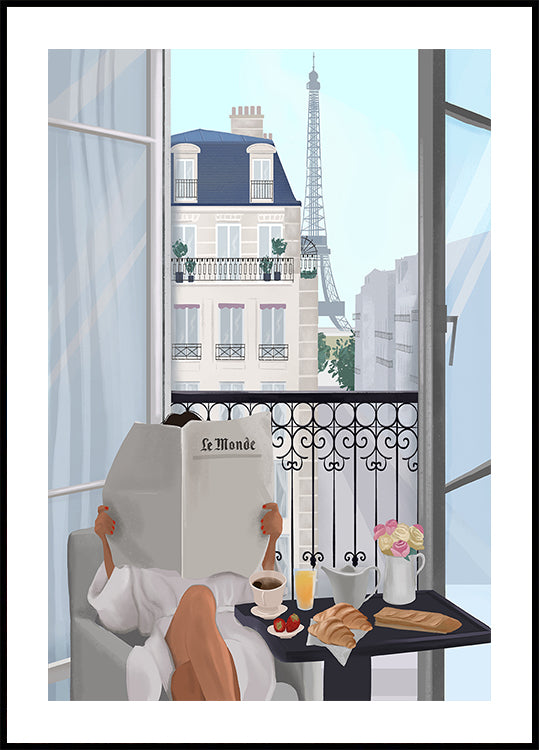 Paris Balcony Plakat - Posterbox