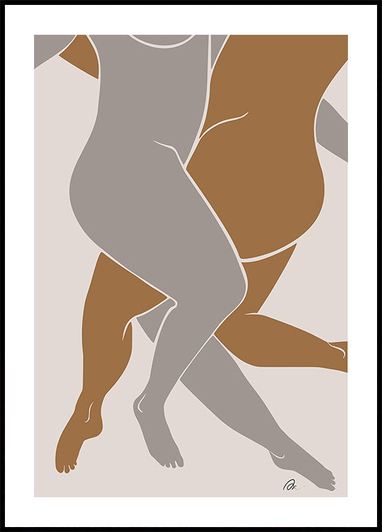 Lovers Beige - Posterbox