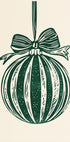 Christmas Ornament Green Illustration Plakat - Posterbox