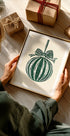 Christmas Ornament Green Illustration Plakat - Posterbox