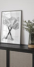 Skies Apls Black and White Plakat - Posterbox