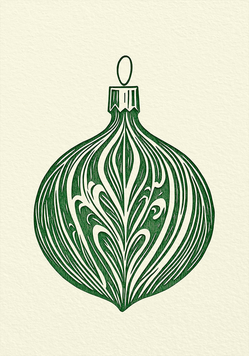 Woodcut Bauble Plakat - Posterbox