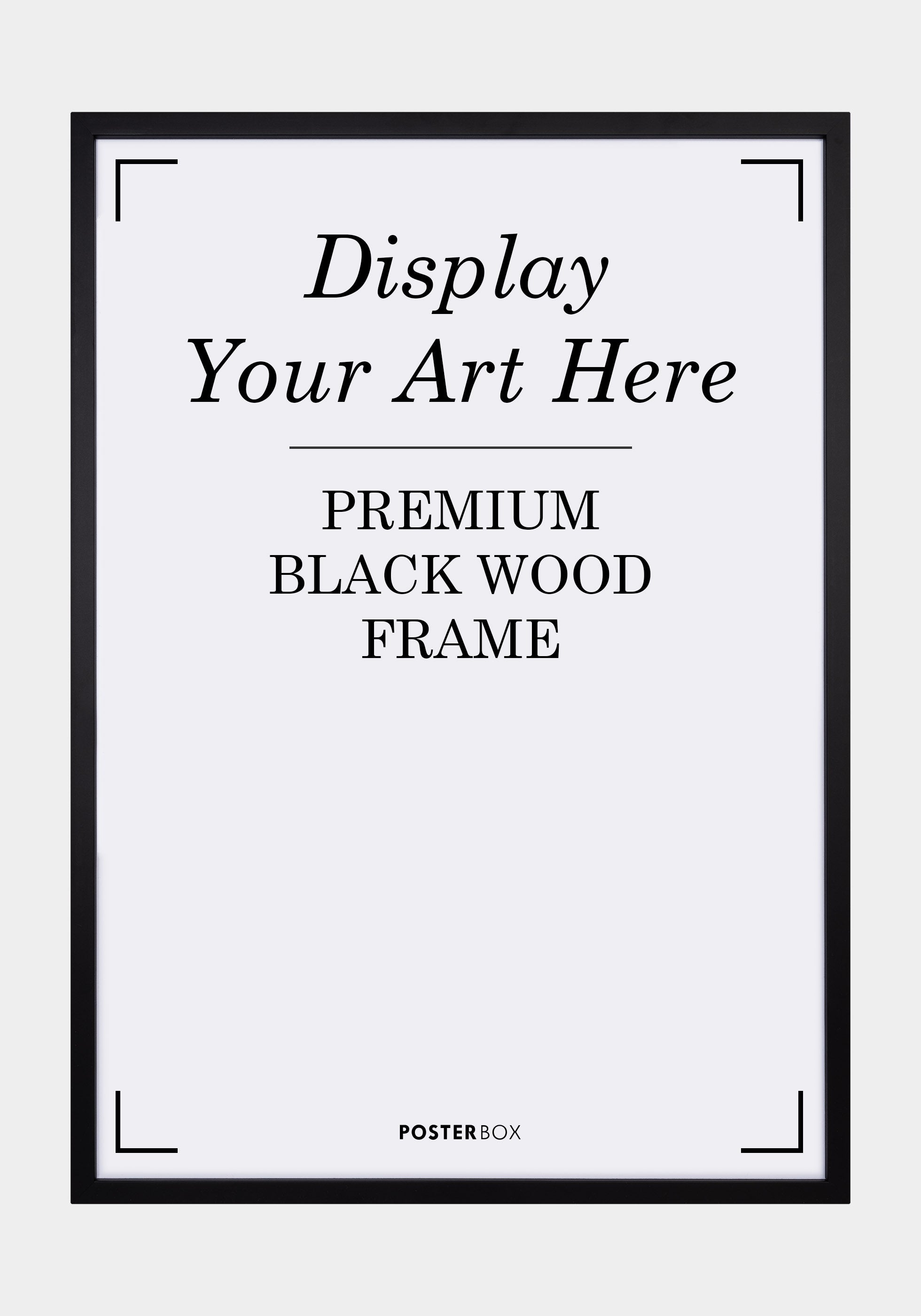 Premium Wood frame Nielsen Black - Posterbox