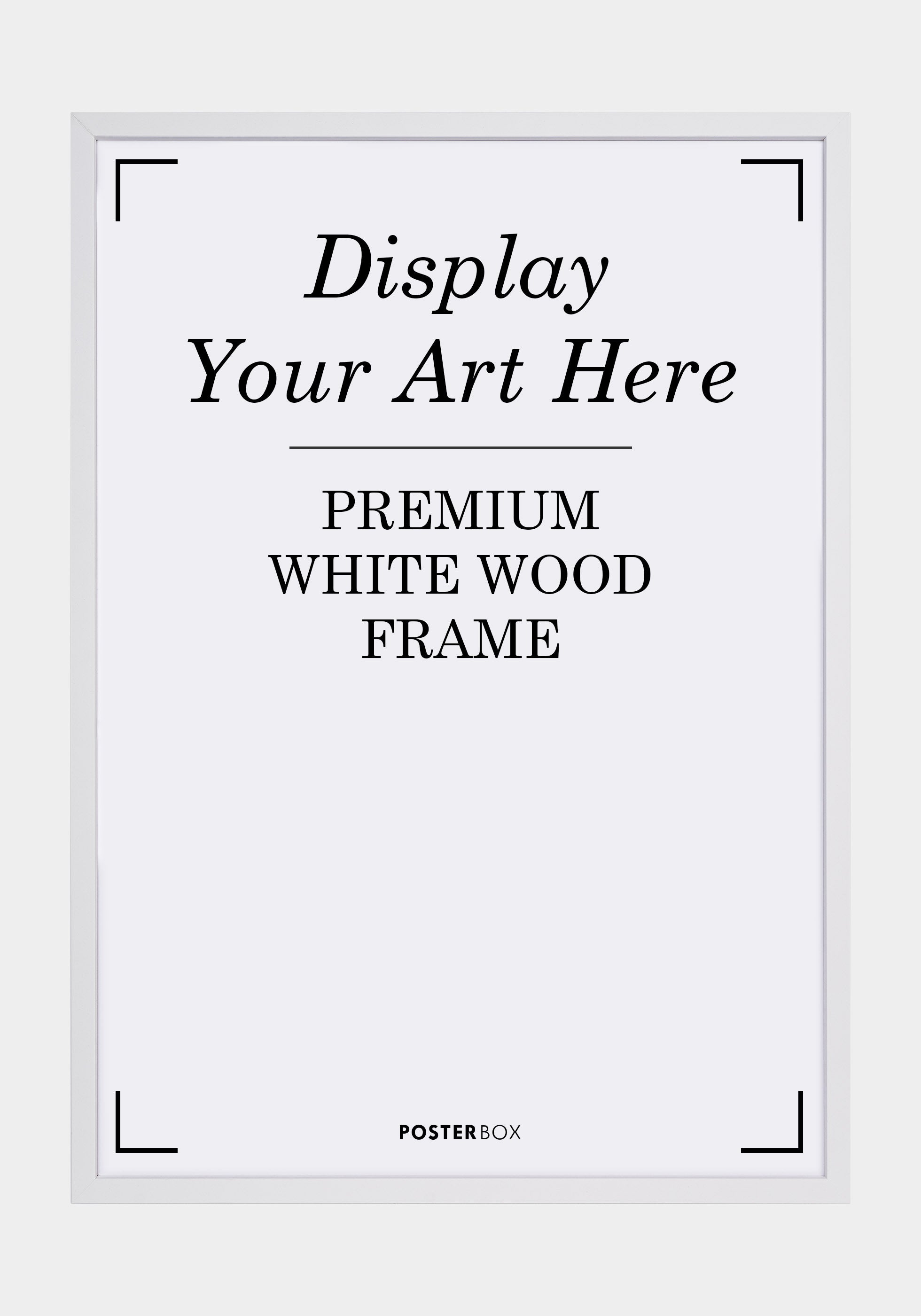 Premium Wood frame Nielsen White - Posterbox