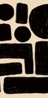 Abstract Black Shapes Plakat - Posterbox