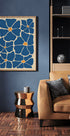 Abstract Blue Floral Plakat - Posterbox.dk