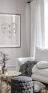 Abstract Geometric Heart Plakat - Posterbox.dk