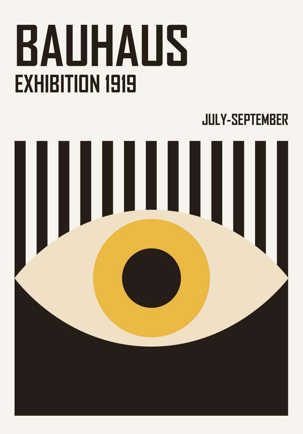 Bauhaus Eye Plakat - Posterbox.dk