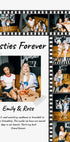 Besties Forever Personalized Photo Film Strip Plakat - Posterbox