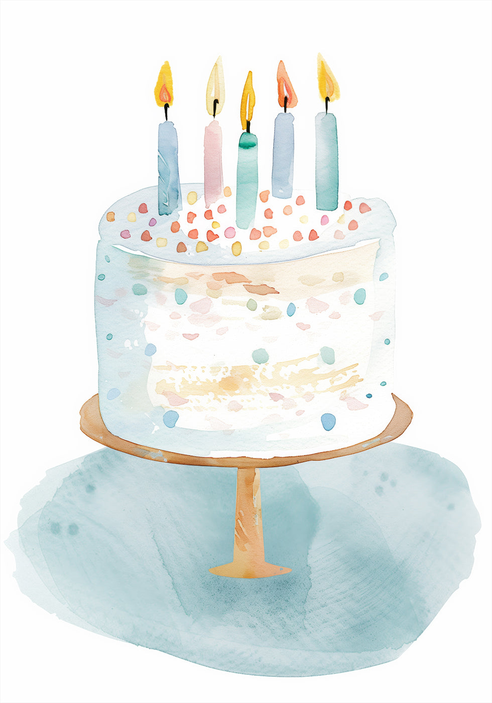 Birthday Cake Plakat - Posterbox.dk