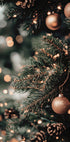 Christmas Tree with Golden Lights Plakat - Posterbox.dk