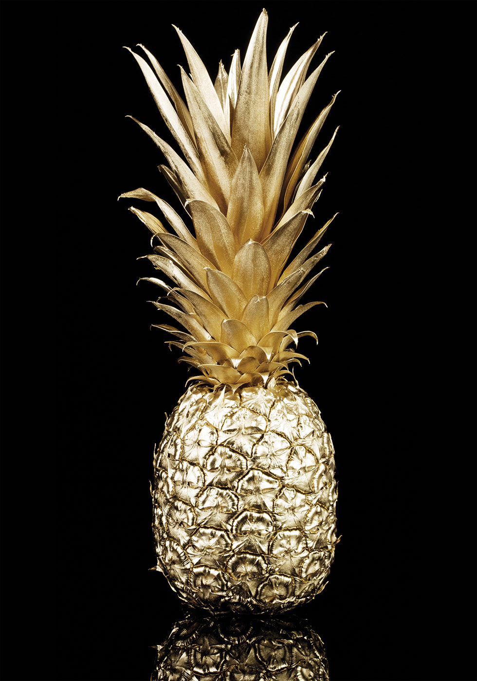 Golden Pineapple Plakat - Posterbox.dk