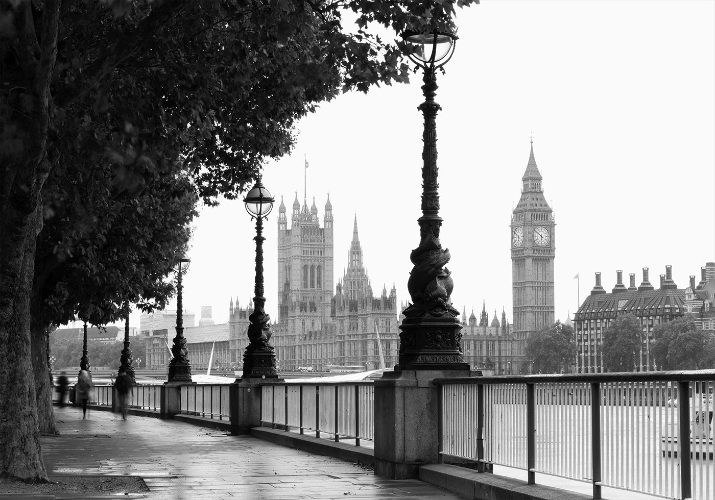 London und Big Ben in Schwarz-Weiß-Poster - Posterbox.dk