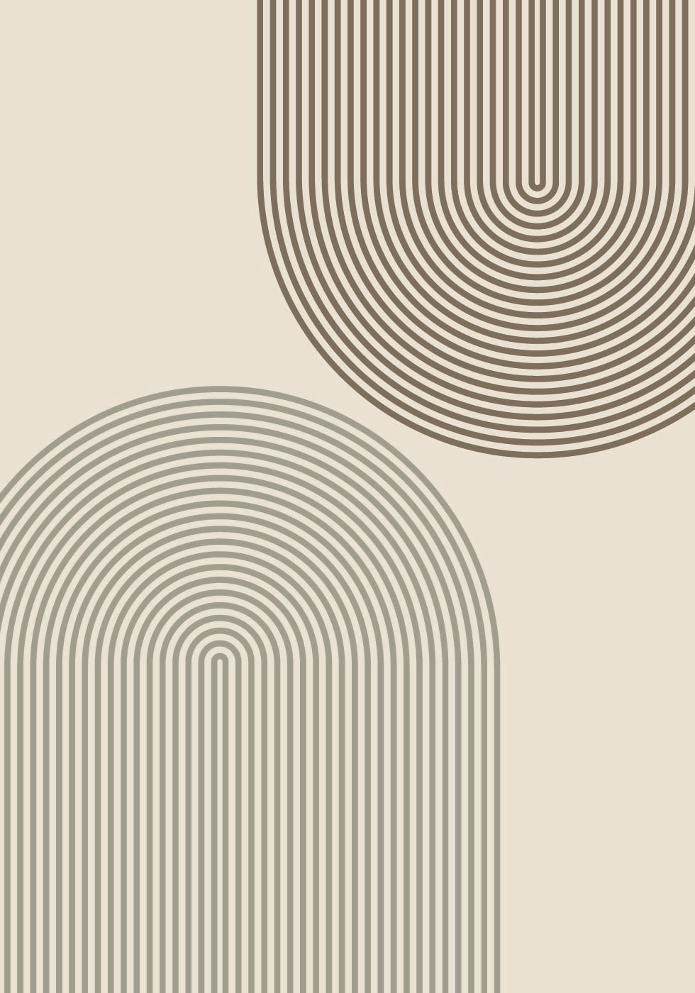 Minimal Arch Lines Plakat - Posterbox