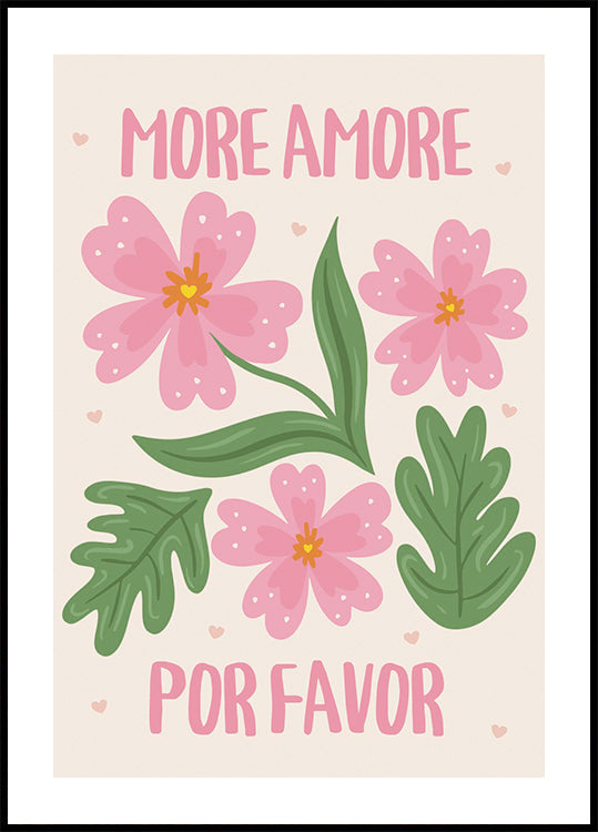 More Amore Por Favor Plakat - Posterbox.dk