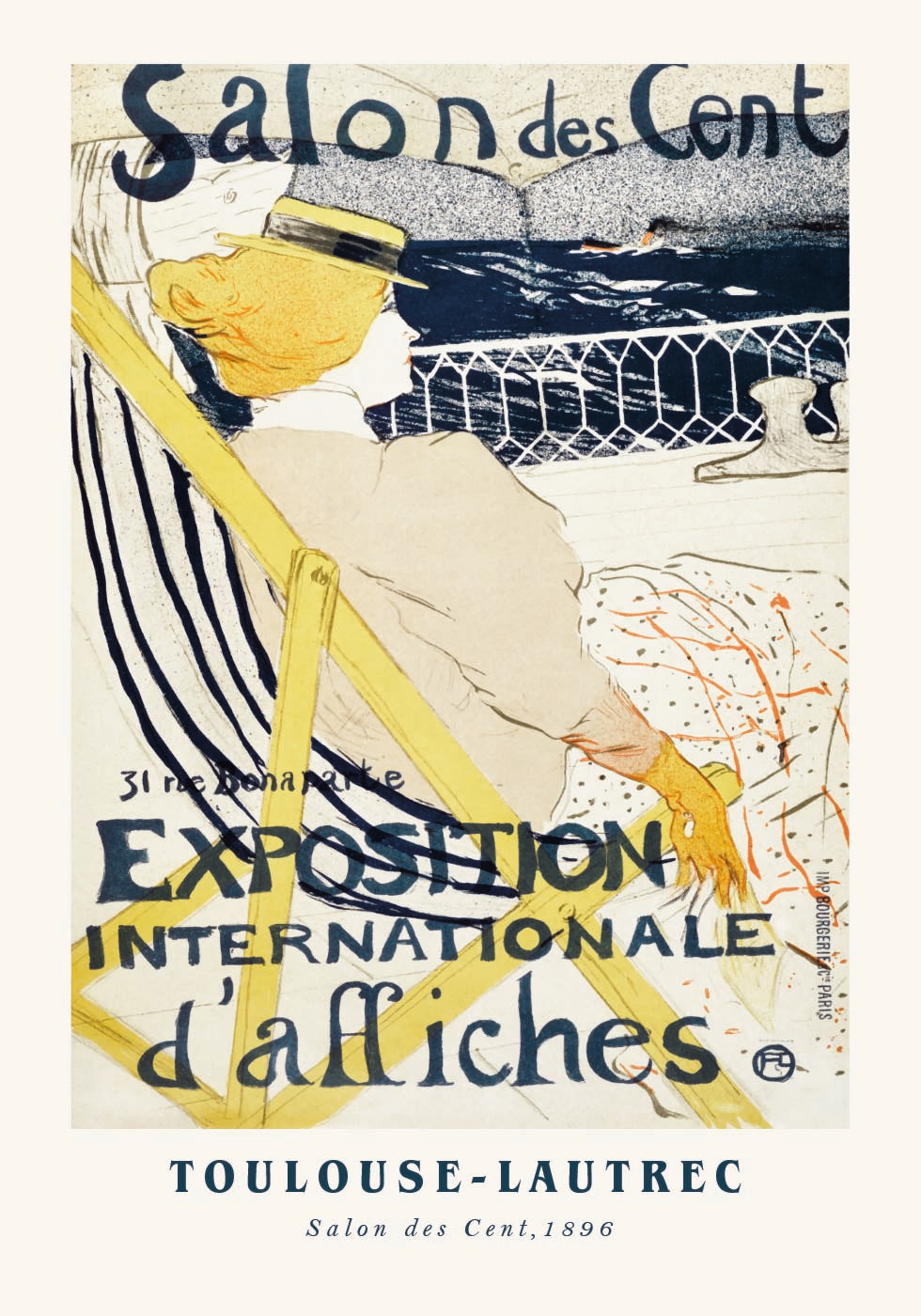 Salon Des Cent, Toulouse-Lautrec Plakat - Posterbox.dk