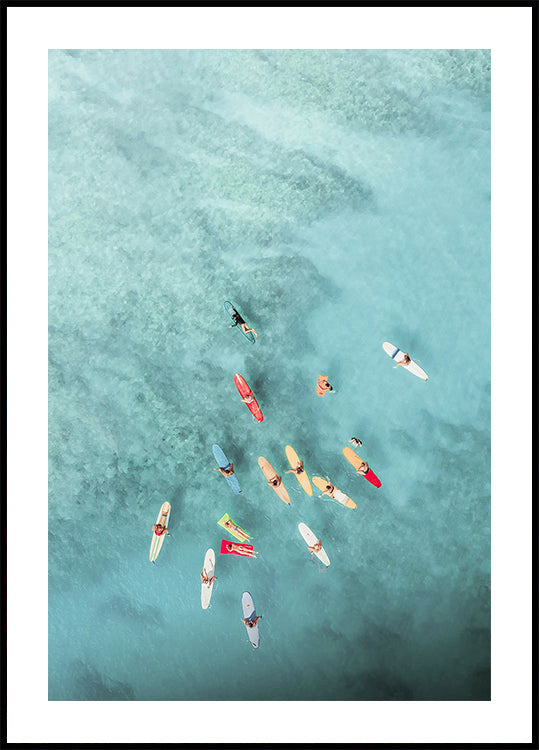 Surfers at Sea Plakat - Posterbox