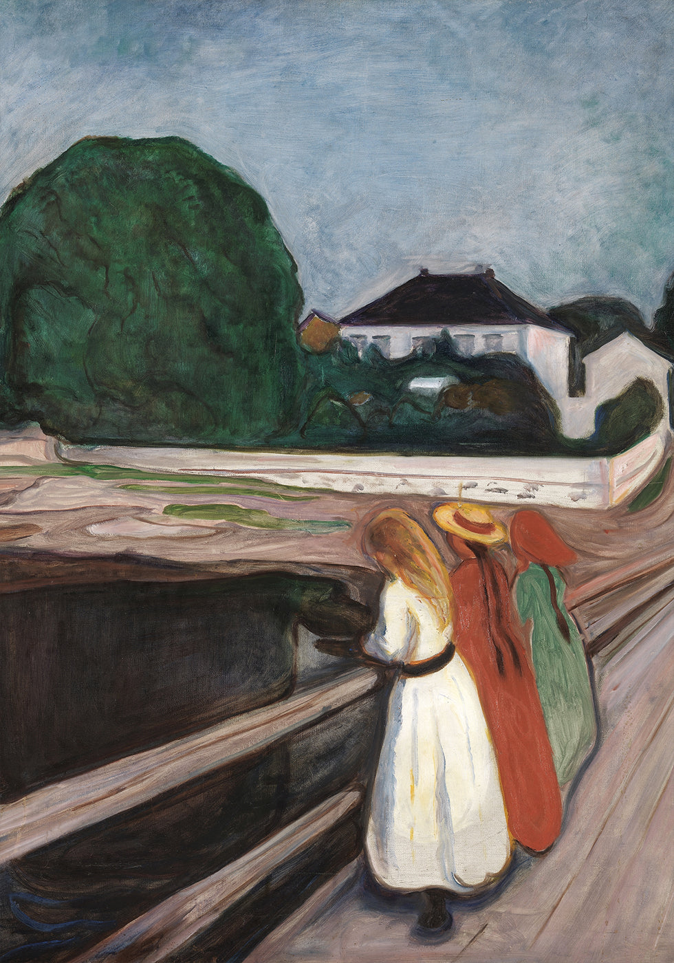The Girls on the Bridge by Edvard Munch Plakat - Posterbox.dk