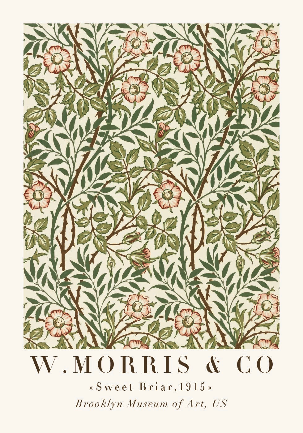 W. Morris & Co - Sweet Briar Plakat - Posterbox.dk