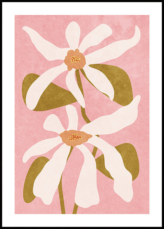 Abstract Flowers I Plakat - Posterbox