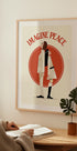 Imagine Peace Minimalist Plakat - Posterbox